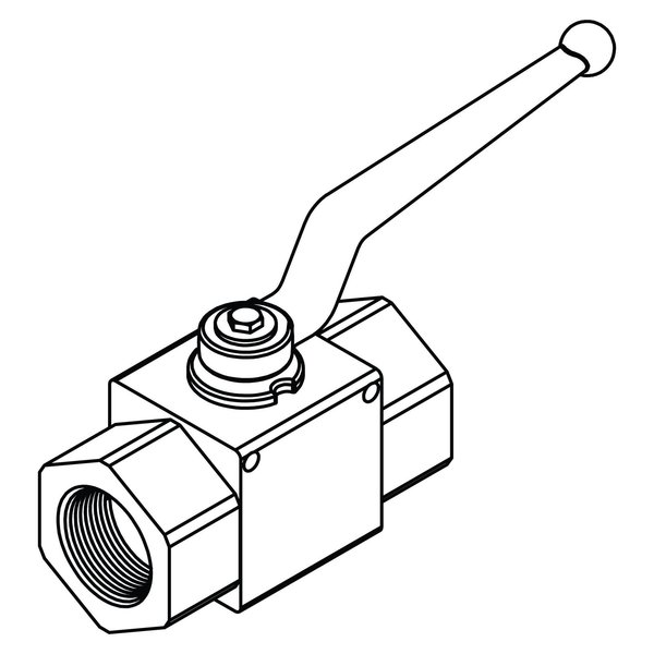 Tompkins Brass Ball Valves12FP BALL VALVE-5800 PSI HPV-12-12